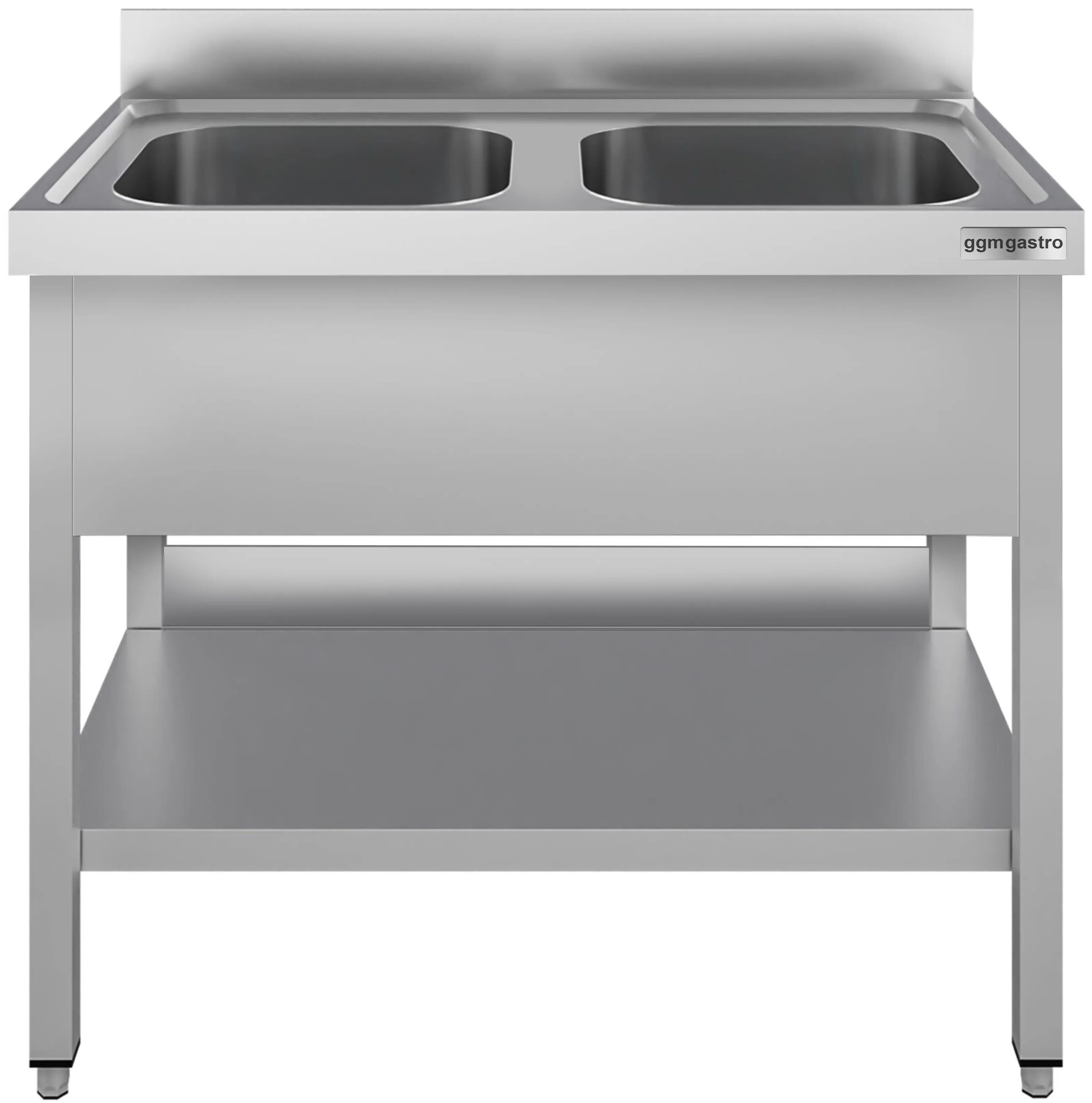Masa cu chiuveta GGM Gastro STK127BM2#ECO (Inox) - 2