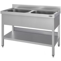 Masa cu chiuveta GGM Gastro STK127BM2#ECO (Inox) Thumb