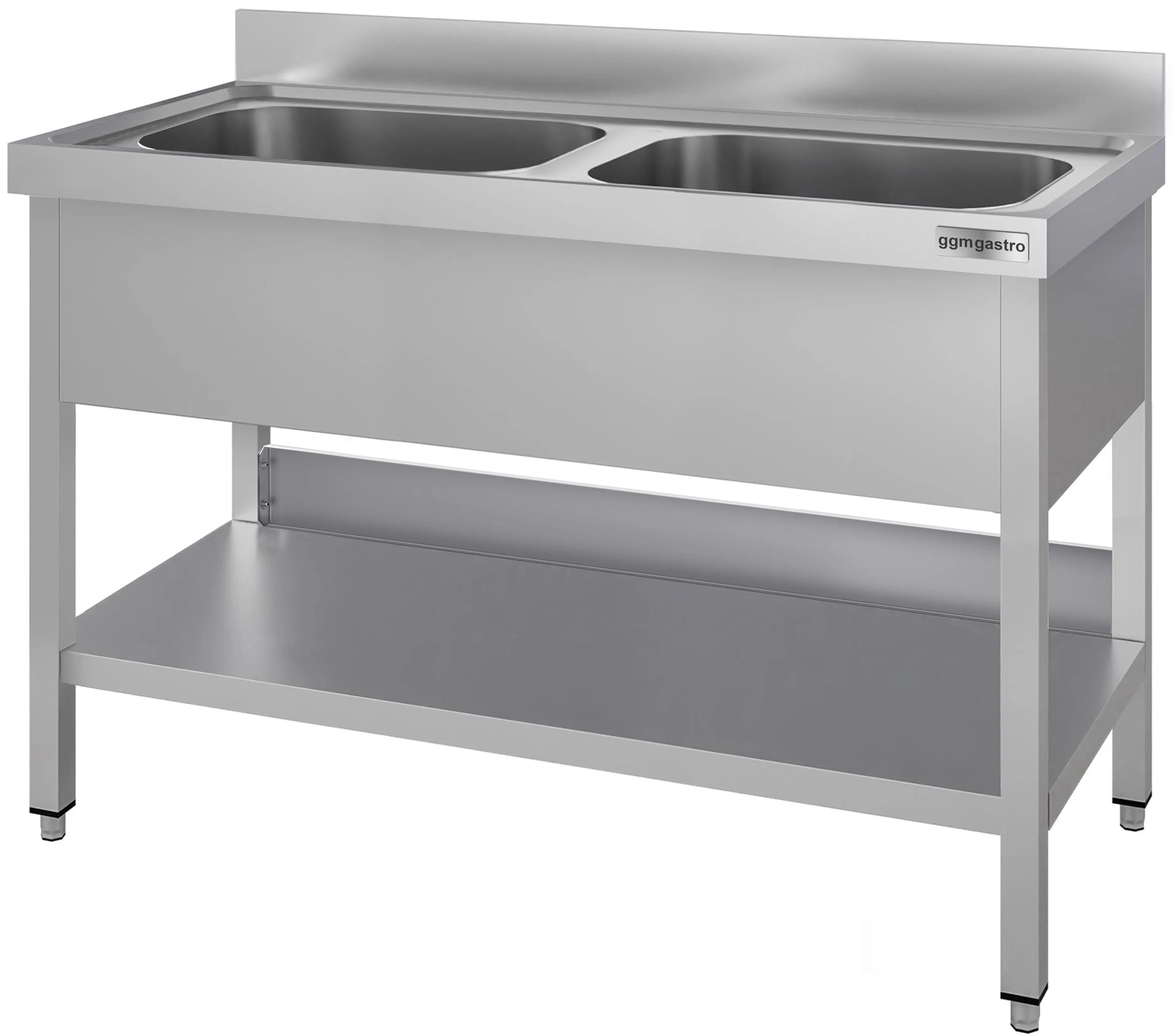 Masa cu chiuveta GGM Gastro STK127BM2#ECO (Inox) - 3