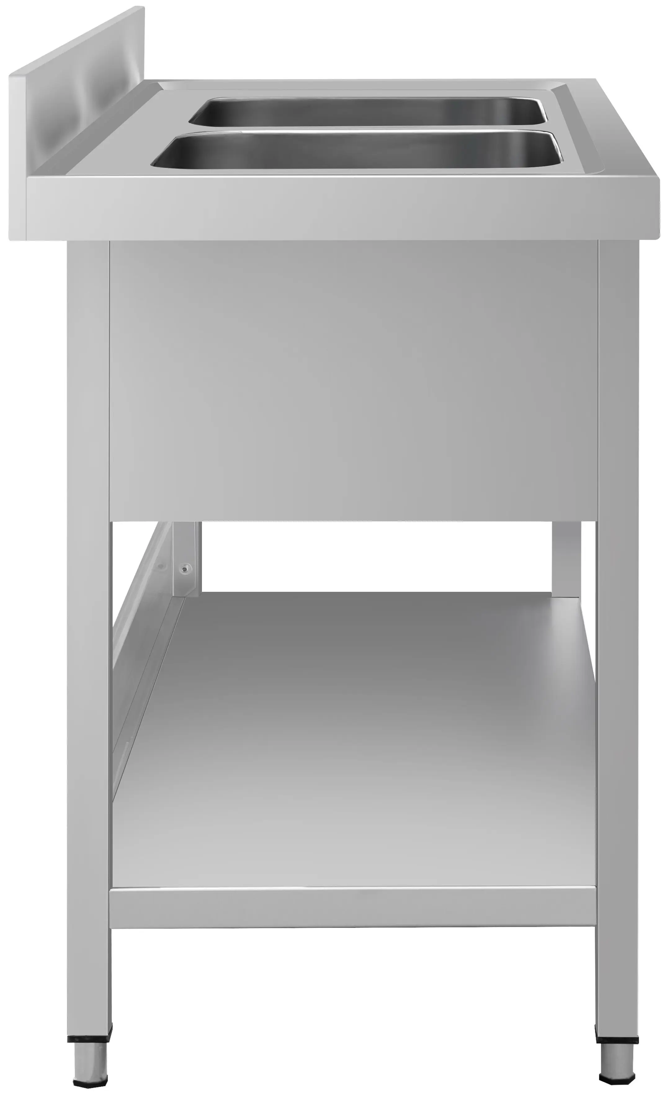 Masa cu chiuveta GGM Gastro STK127BM2#ECO (Inox) - 4
