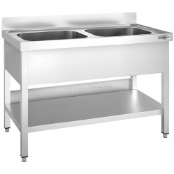 Стол-мойка GGM Gastro STK127BM2 (Inox)