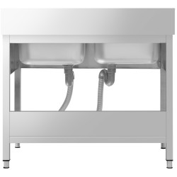 Стол-мойка GGM Gastro STK127BM2 (Inox) Thumb
