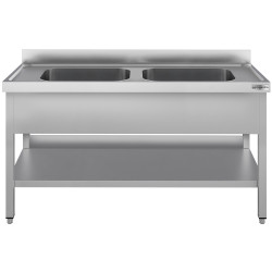 Стол-мойка GGM Gastro STK146BM2#ECO (Inox) Thumb