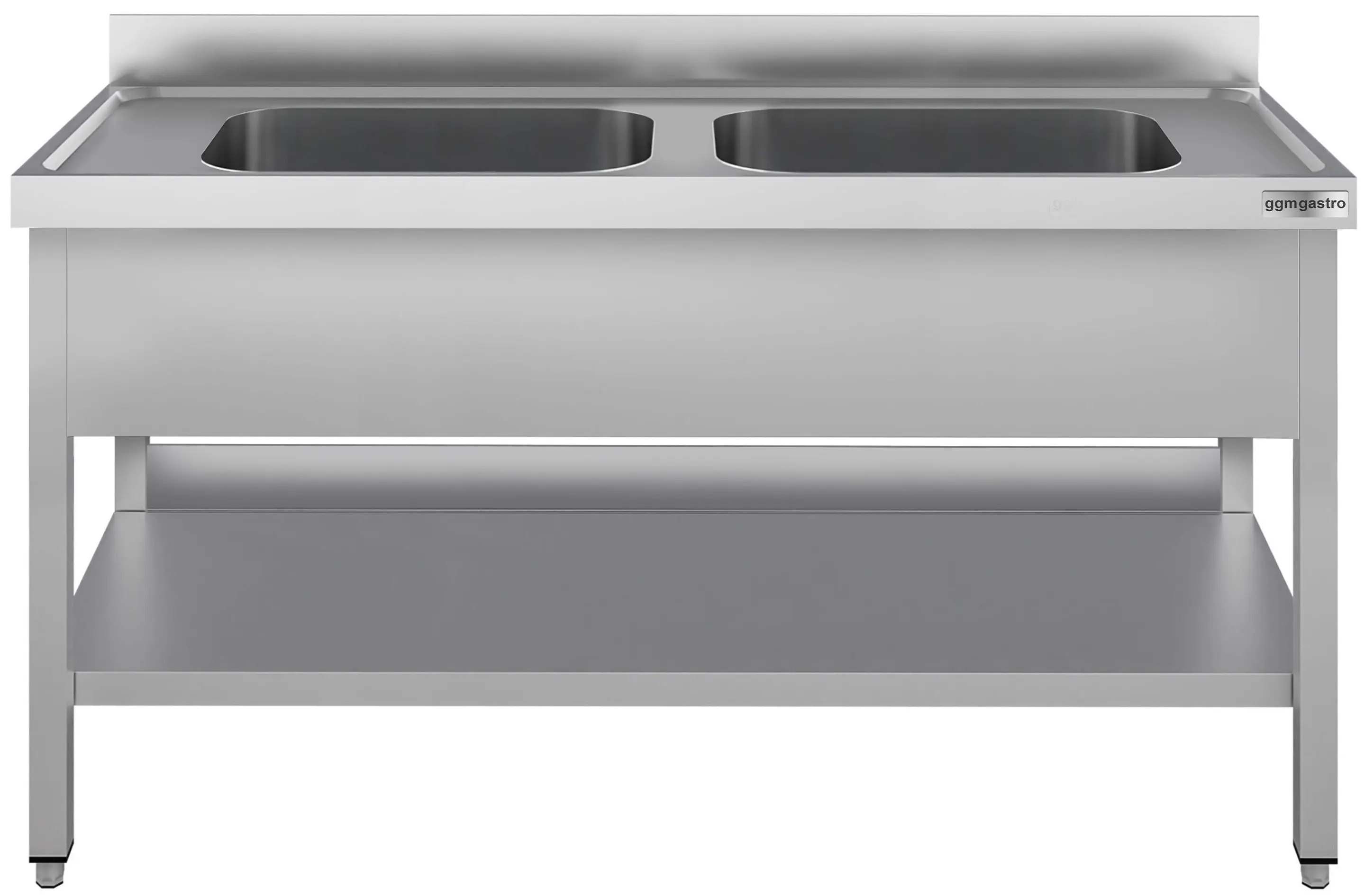 Стол-мойка GGM Gastro STK146BM2#ECO (Inox) - 2
