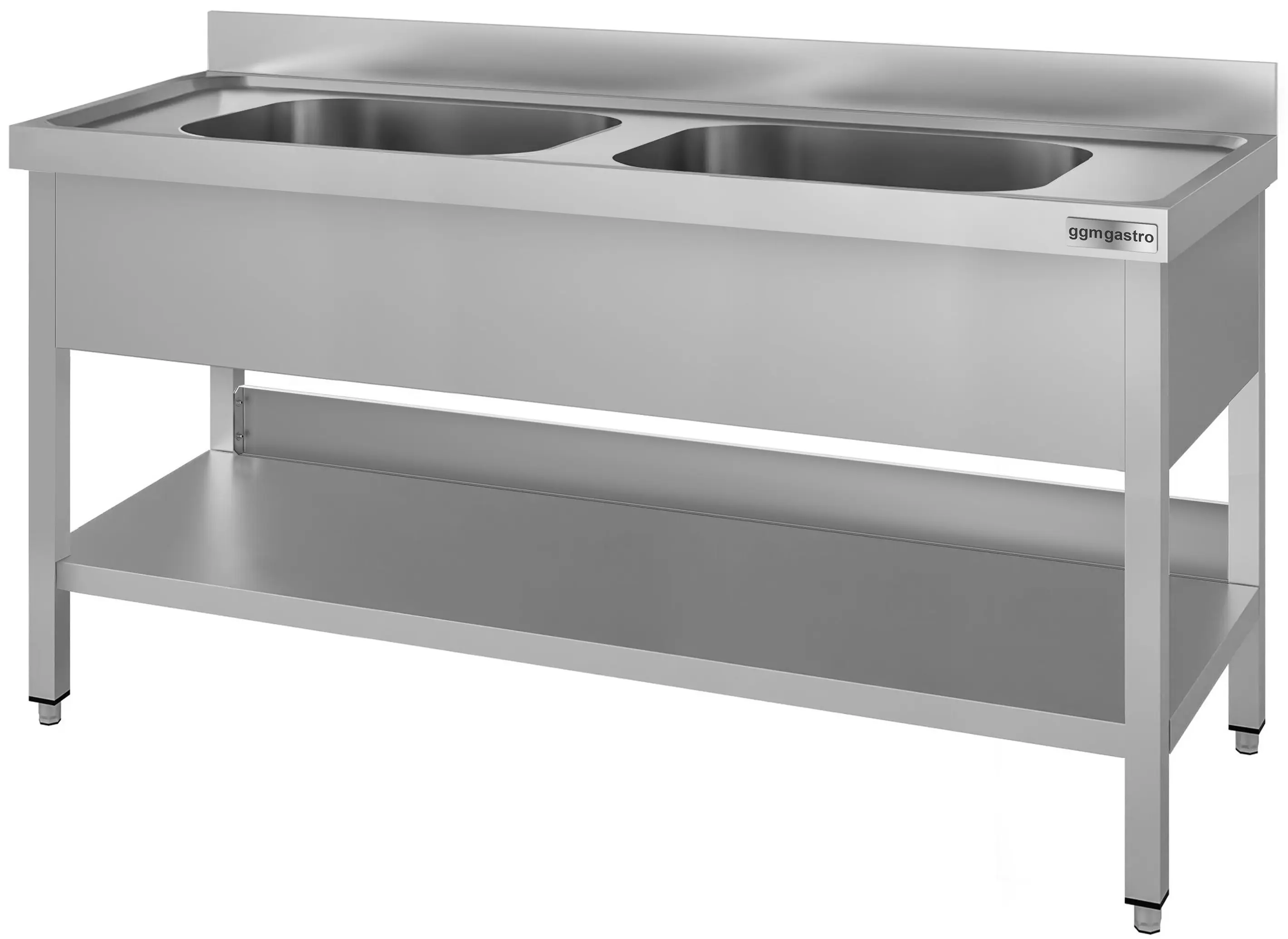 Стол-мойка GGM Gastro STK146BM2#ECO (Inox) - 3