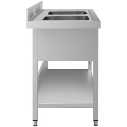 Стол-мойка GGM Gastro STK146BM2#ECO (Inox) Thumb