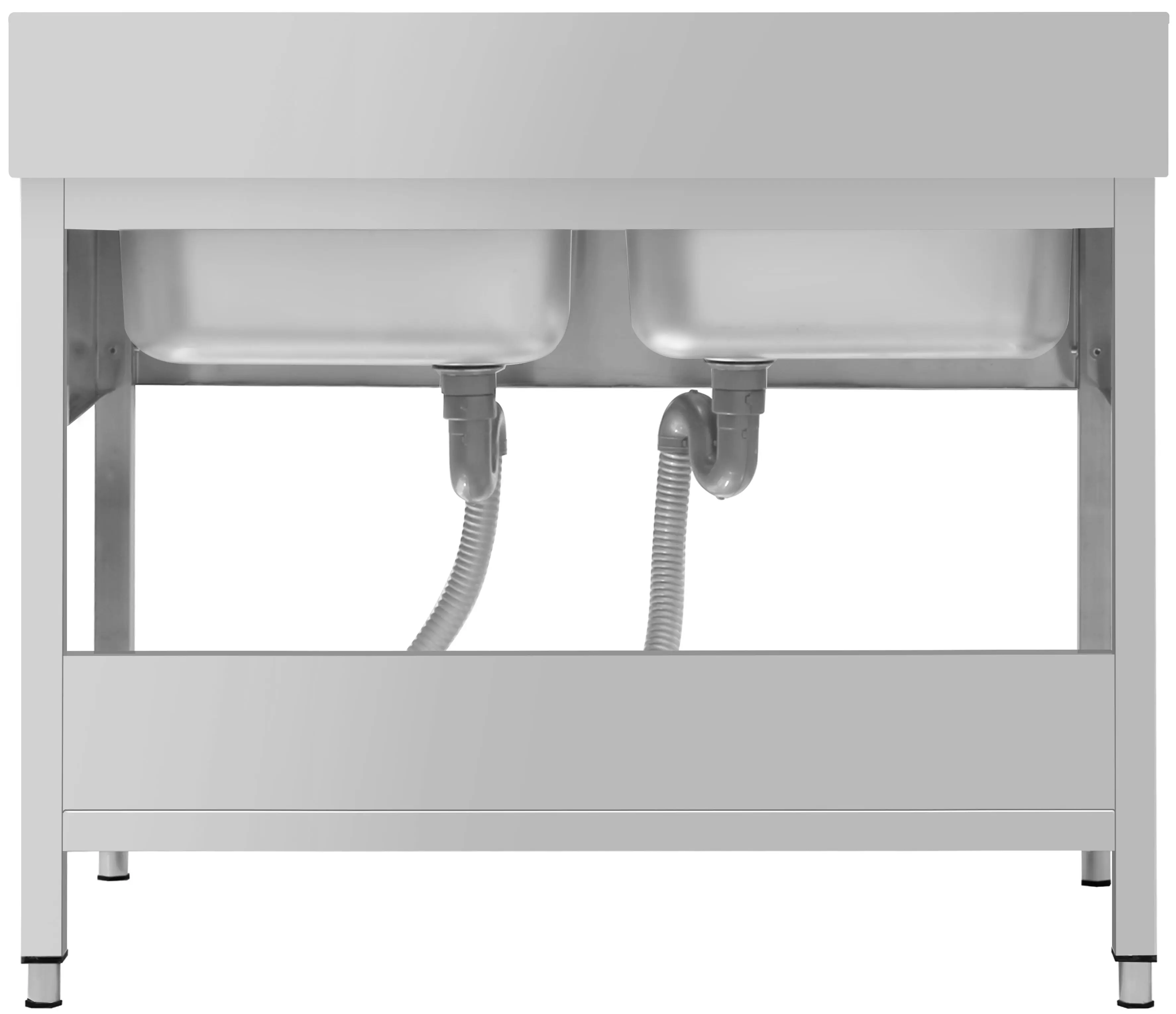 Стол-мойка GGM Gastro STK146BM2#ECO (Inox) - 5