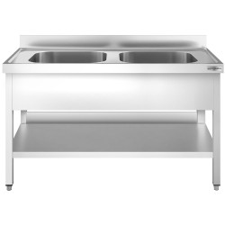 Стол-мойка GGM Gastro STK146BM2 (Inox) Thumb