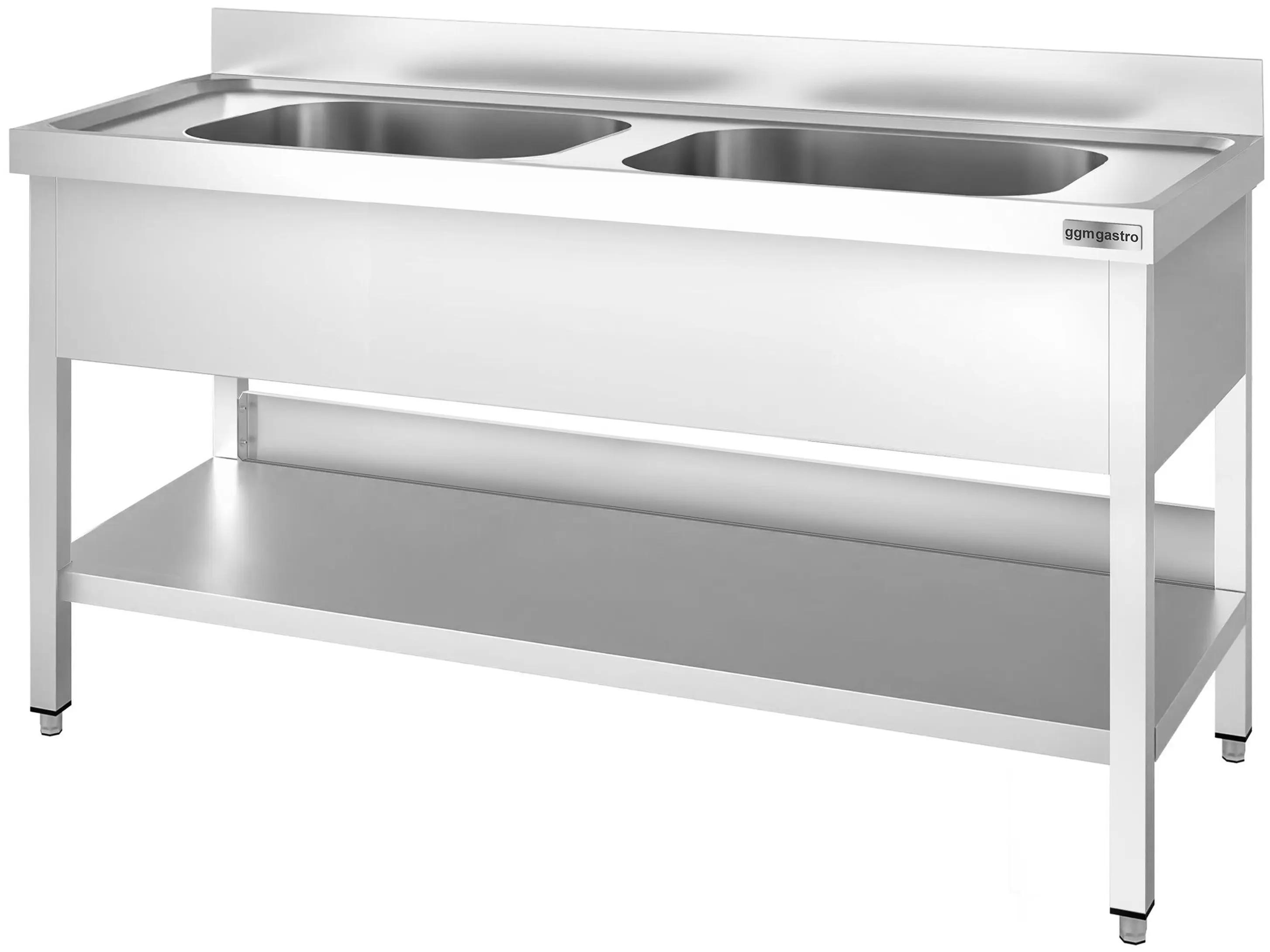 Стол-мойка GGM Gastro STK146BM2 (Inox) - 3