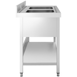 Стол-мойка GGM Gastro STK146BM2 (Inox) Thumb