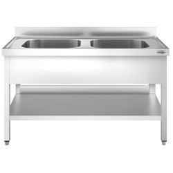 Стол-мойка GGM Gastro STK147BM2 (Inox) Thumb