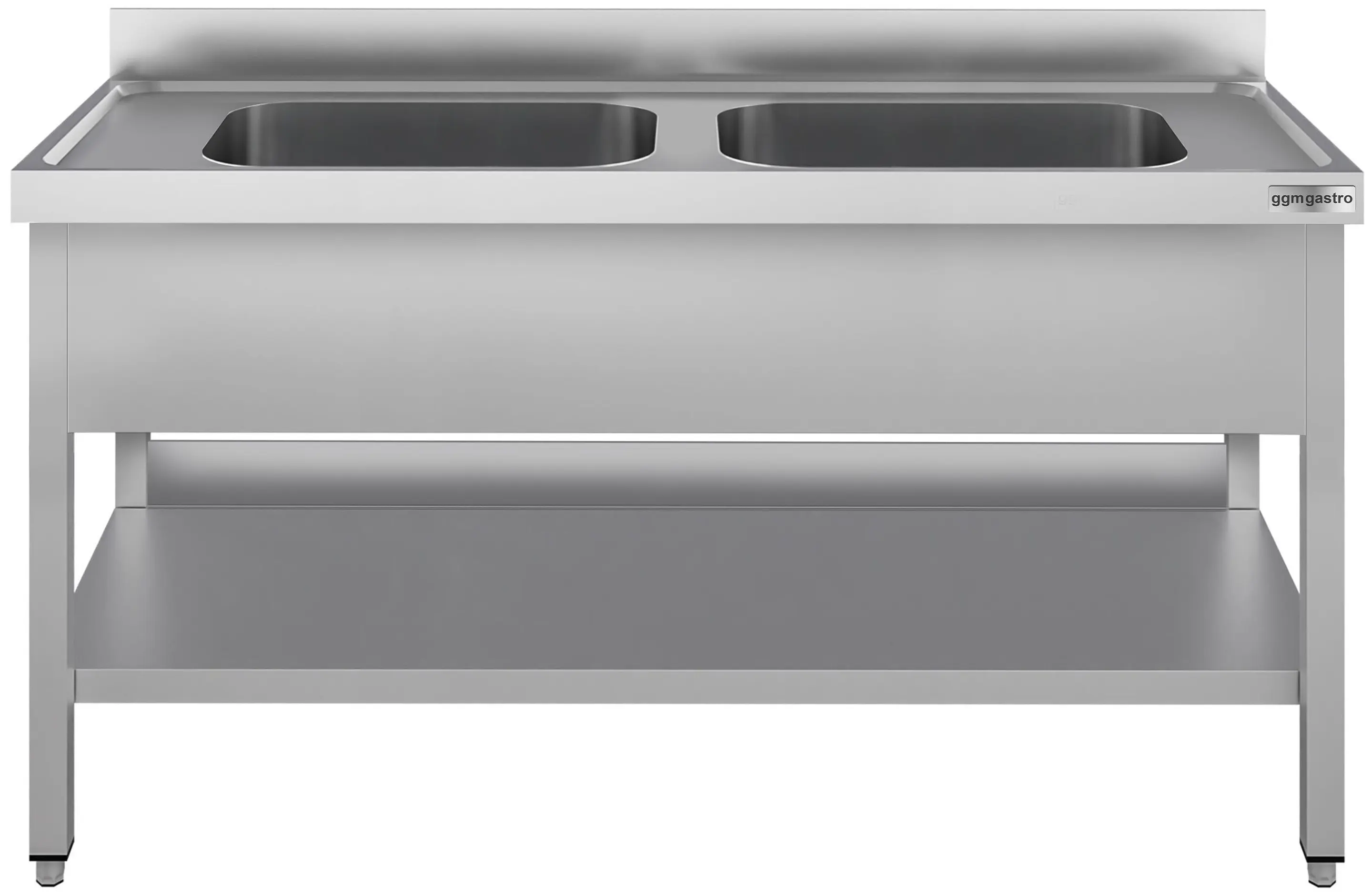 Стол-мойка GGM Gastro STK166BM2#ECO (Inox) - 2