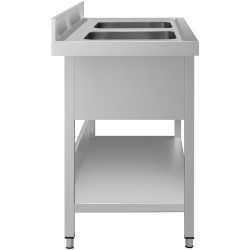 Стол-мойка GGM Gastro STK166BM2#ECO (Inox) Thumb