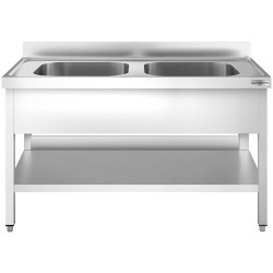 Стол-мойка GGM Gastro STK167BM2 (Inox) Thumb