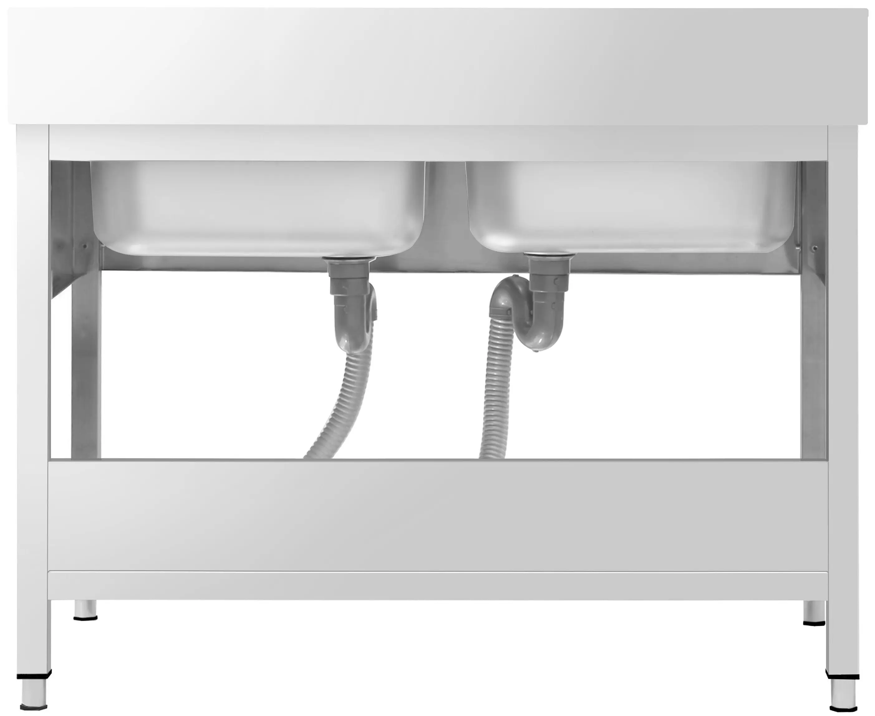 Стол-мойка GGM Gastro STK167BM2 (Inox) - 4