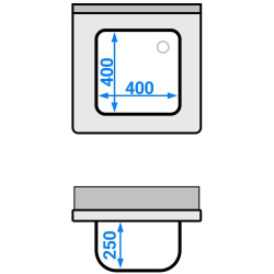 Стол-мойка GGM Gastro STK66BM1#ECO (Inox) Thumb