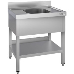 Стол-мойка GGM Gastro STK86BM1#ECO (Inox)