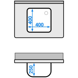 Стол-мойка GGM Gastro STK86BM1#ECO (Inox) Thumb