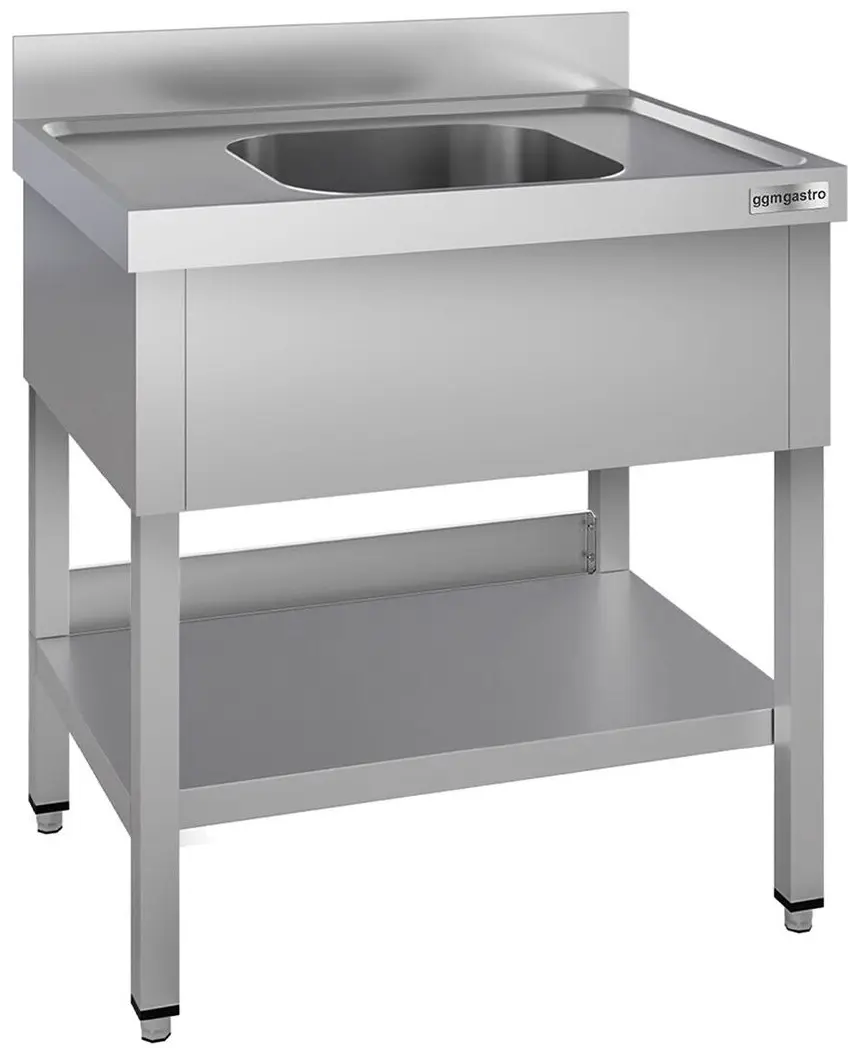 Стол-мойка GGM Gastro STK86BM1#ECO (Inox)