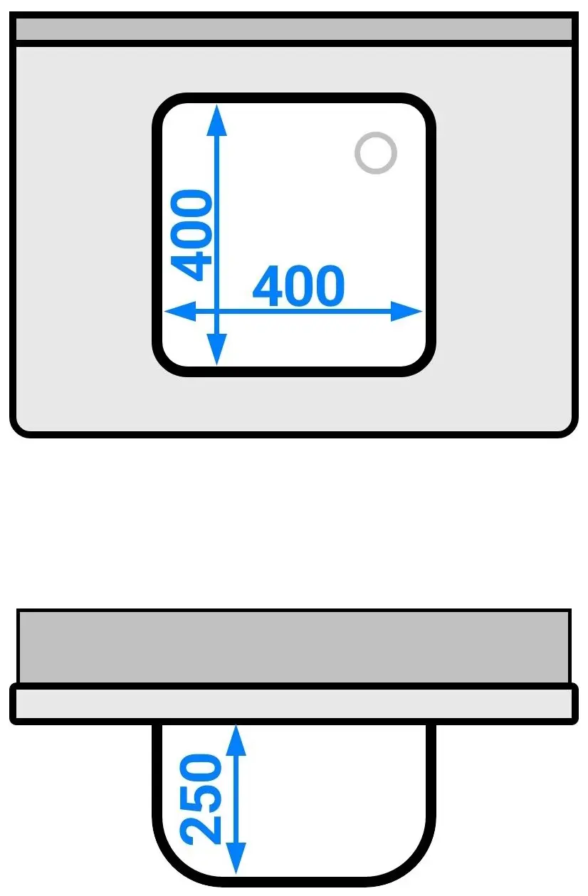 Стол-мойка GGM Gastro STK86BM1 (Inox) - 9