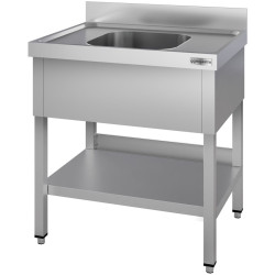 Стол-мойка GGM Gastro STK87BM1#ECO (Inox) Thumb