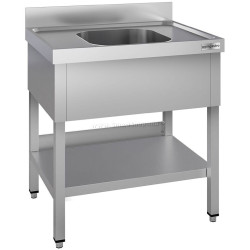 Стол-мойка GGM Gastro STK87BM1#ECO (Inox)