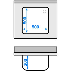 Стол-мойка GGM Gastro STK87BM1#ECO (Inox) Thumb