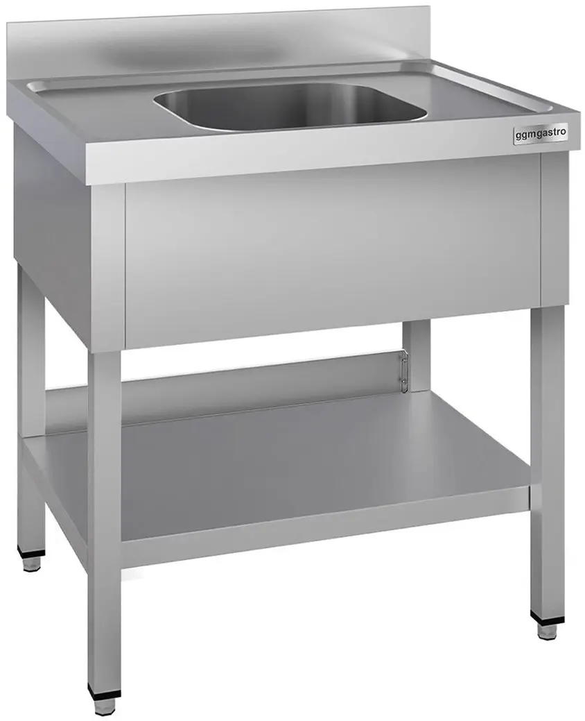 Стол-мойка GGM Gastro STK87BM1#ECO (Inox)