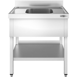 Стол-мойка GGM Gastro STK87BM1 (Inox) Thumb