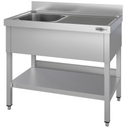 Стол с мойкой GGM Gastro STK106BL1#ECO (Inox) Thumb