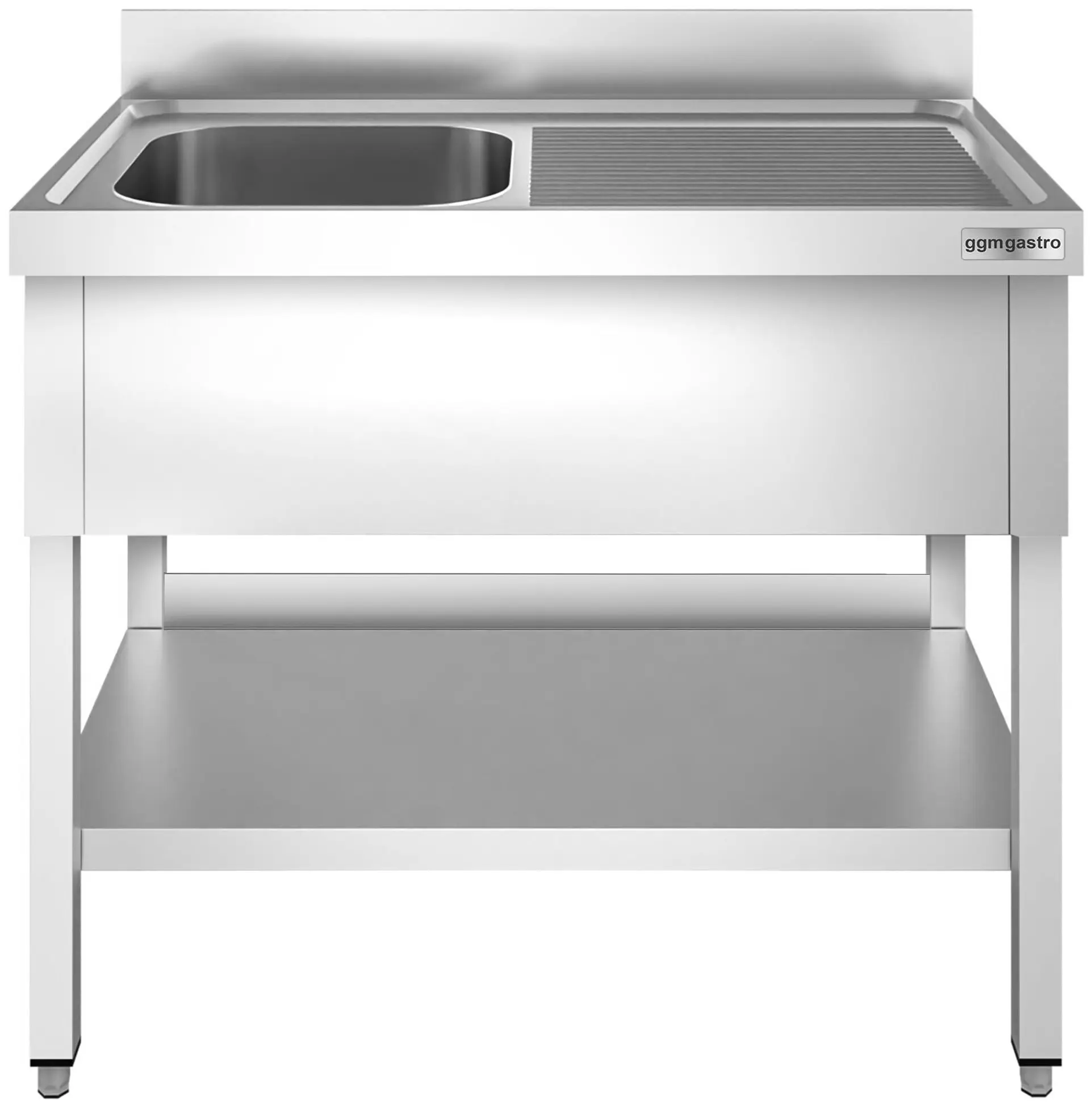 Стол с мойкой GGM Gastro STK106BL1 (Inox) - 2