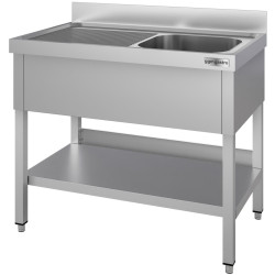Стол с мойкой GGM Gastro STK106BR1#ECO (Inox) Thumb