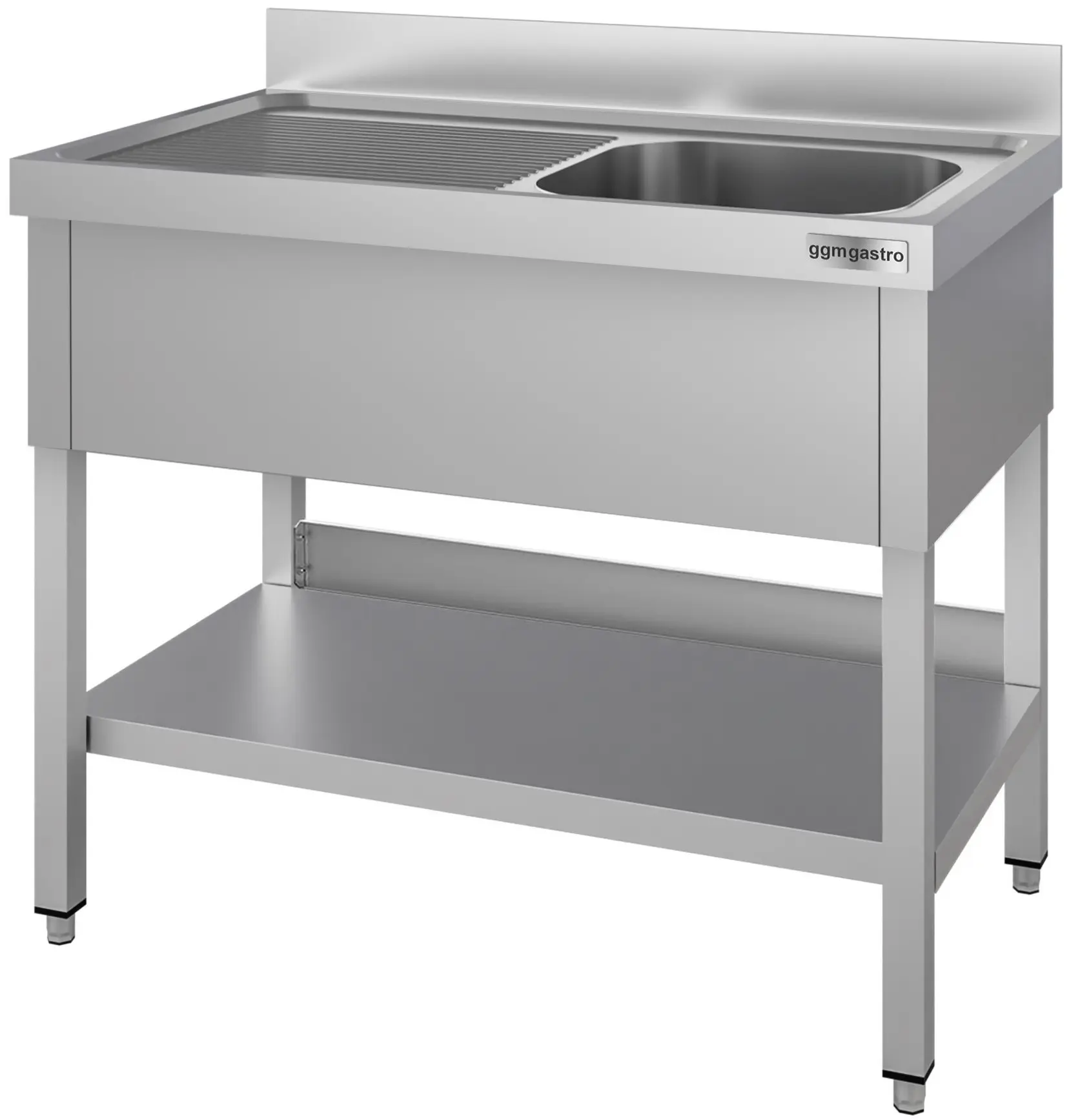 Стол с мойкой GGM Gastro STK106BR1#ECO (Inox) - 3