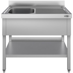 Стол с мойкой GGM Gastro STK107BL1#ECO (Inox) Thumb