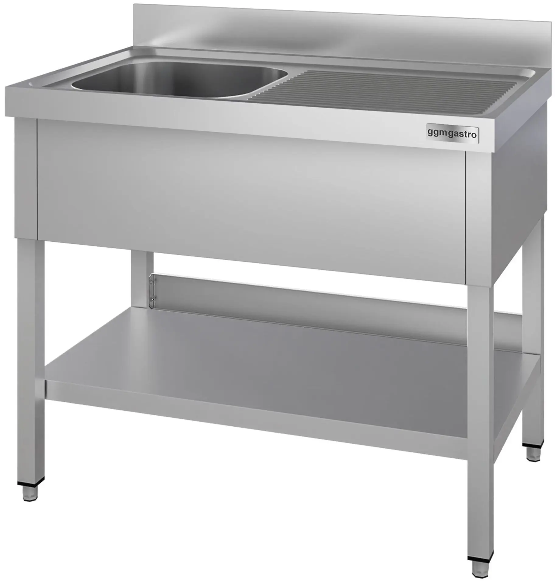 Стол с мойкой GGM Gastro STK107BL1#ECO (Inox) - 3