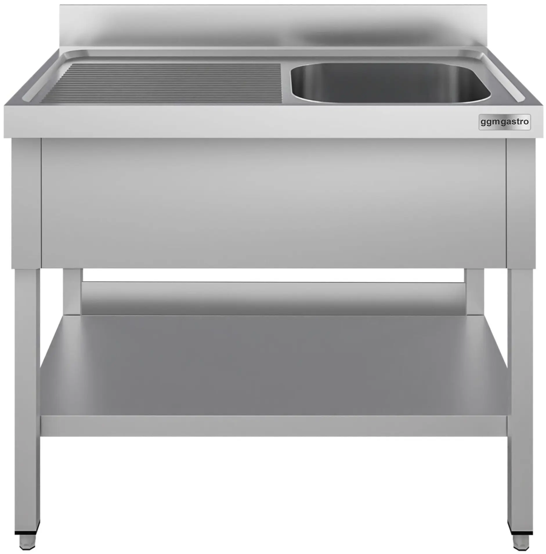 Стол с мойкой GGM Gastro STK107BR1#ECO (Inox) - 2