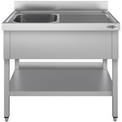 Стол с мойкой GGM Gastro STK126BL1#ECO (Inox) Thumb