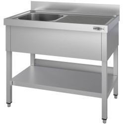 Стол с мойкой GGM Gastro STK126BL1#ECO (Inox) Thumb