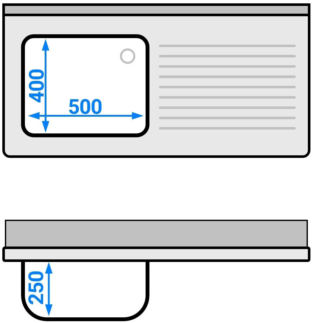 Masa cu chiuveta GGM Gastro STK126BL1 (Inox) - 10