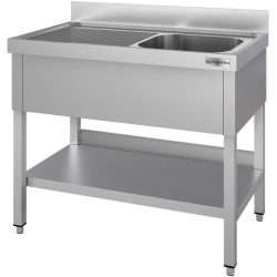Стол с мойкой GGM Gastro STK126BR1#ECO (Inox) Thumb