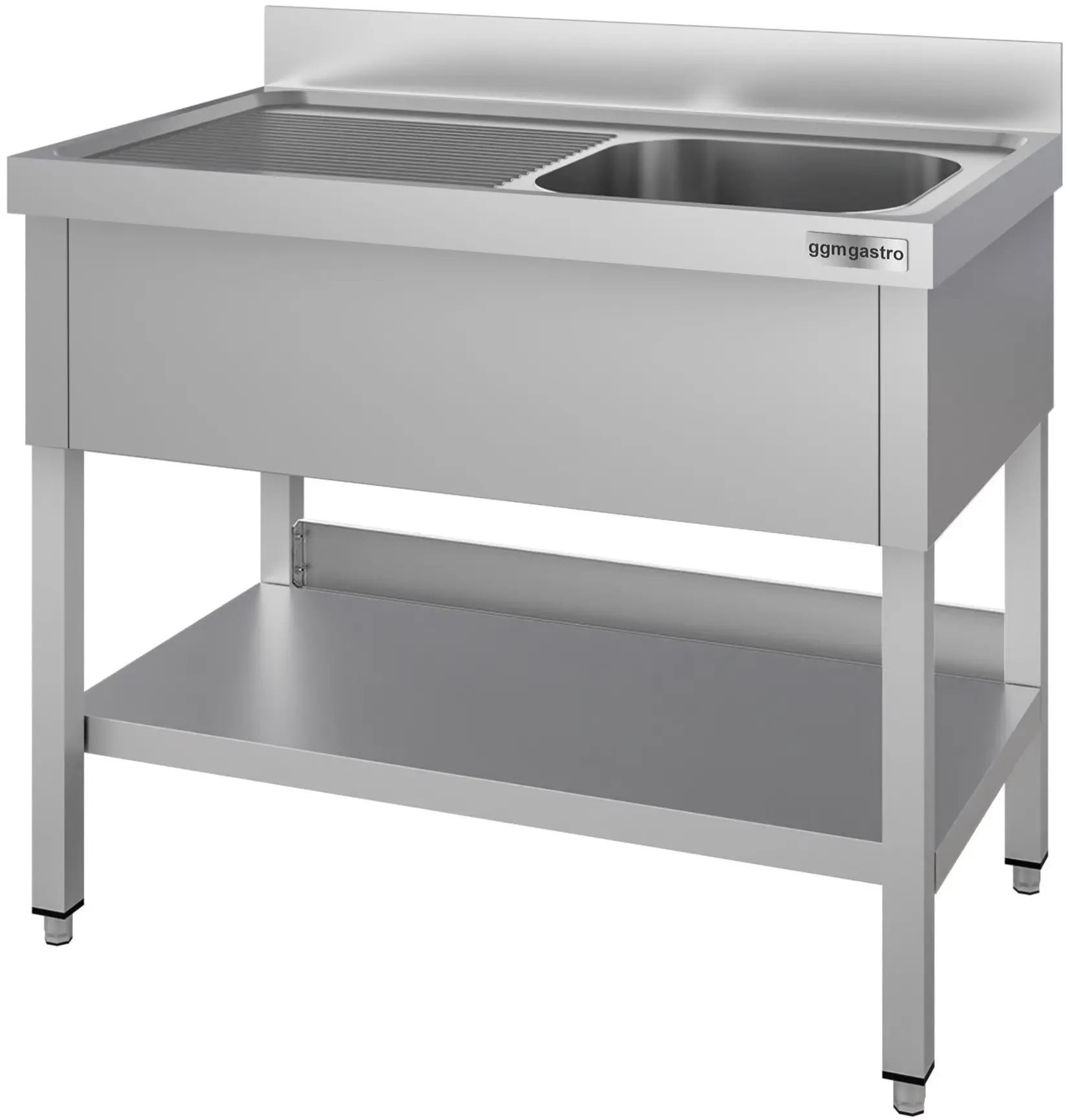 Стол с мойкой GGM Gastro STK126BR1#ECO (Inox) - 3