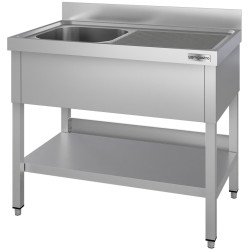 Стол с мойкой GGM Gastro STK127BL1#ECO (Inox) Thumb
