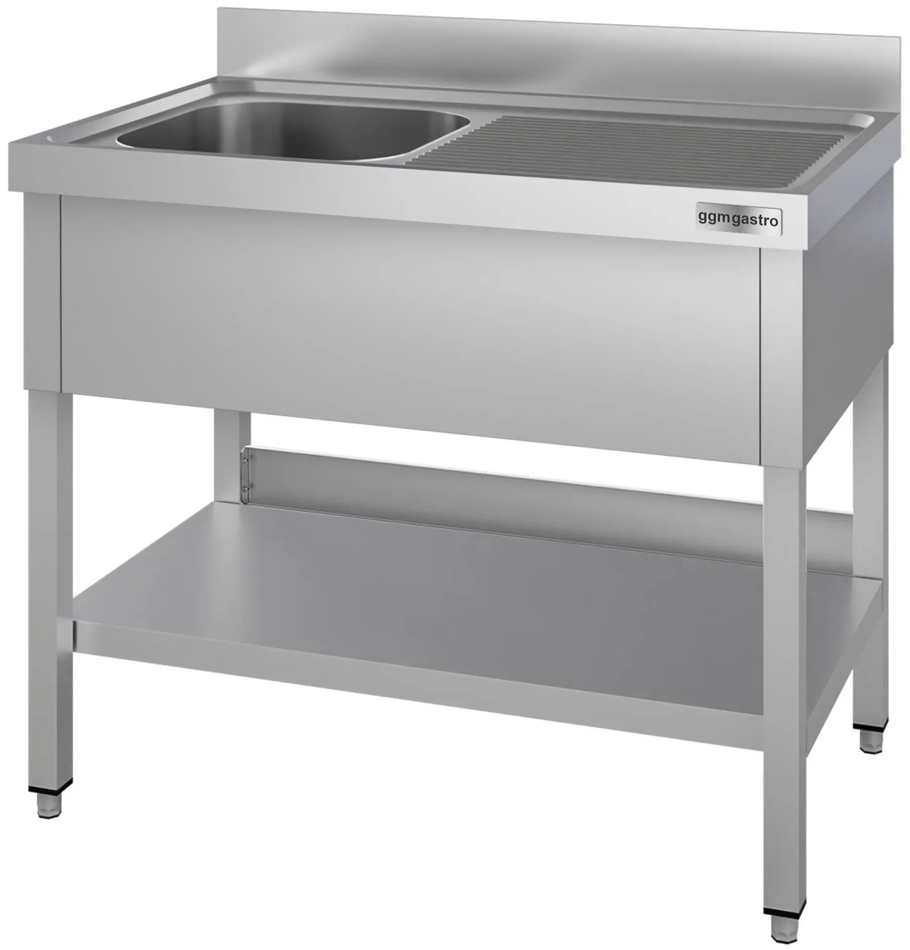 Стол с мойкой GGM Gastro STK127BL1#ECO (Inox) - 3