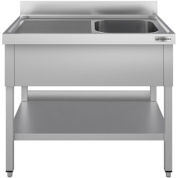 Стол с мойкой GGM Gastro STK127BR1#ECO (Inox) Thumb