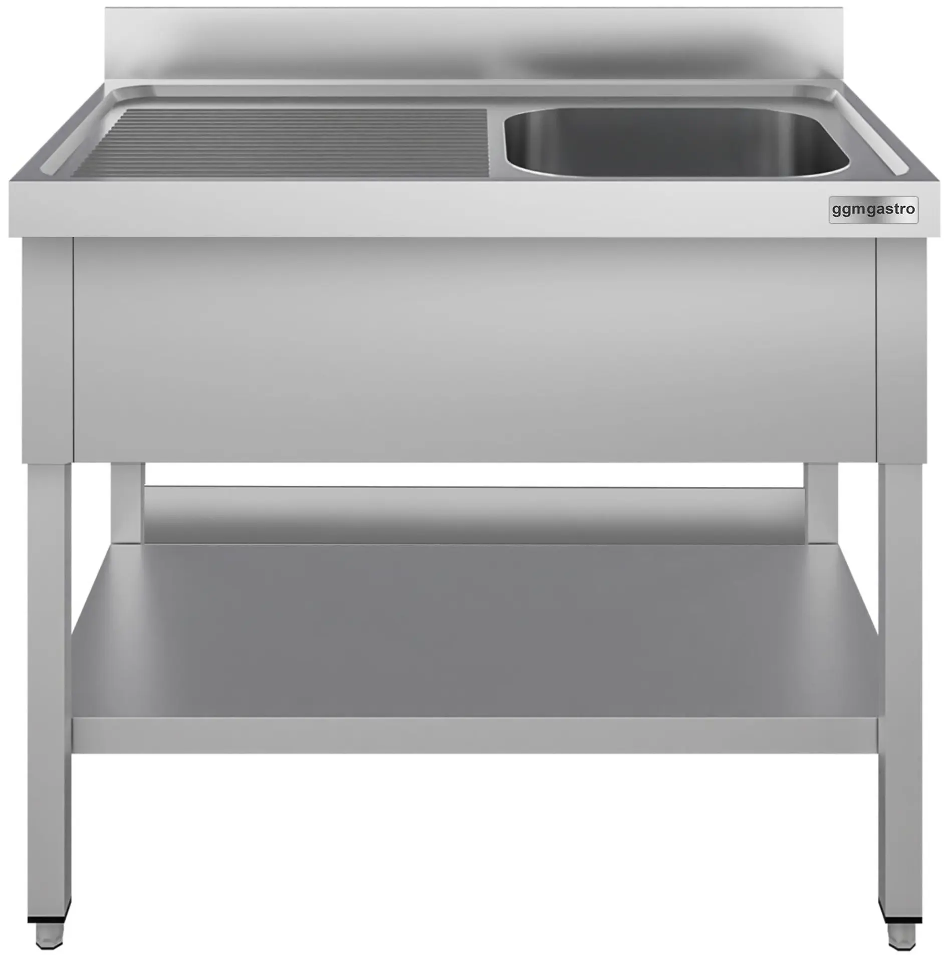 Стол с мойкой GGM Gastro STK127BR1#ECO (Inox) - 2