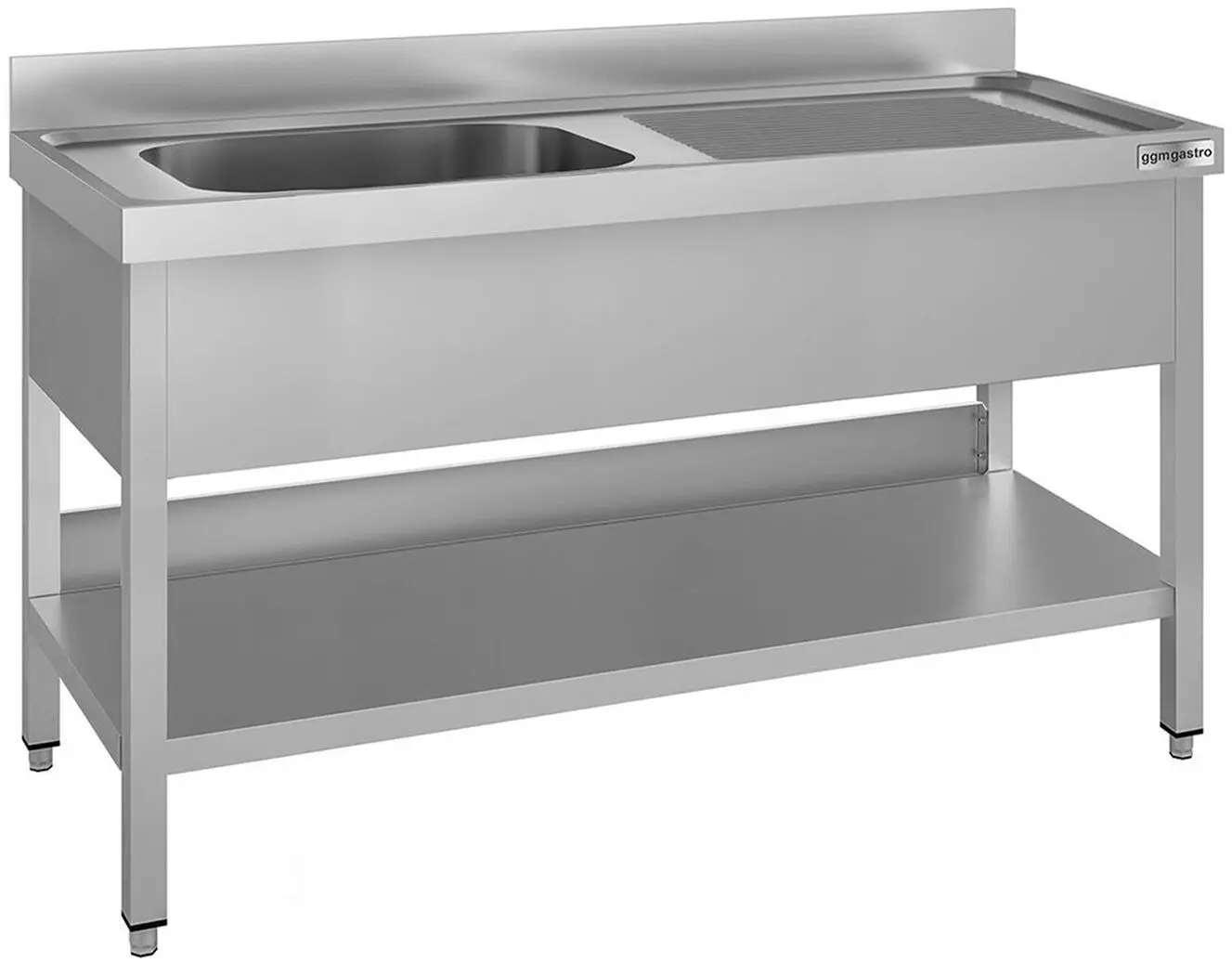 Masa cu chiuveta GGM Gastro STK146BL1#ECO (Inox)