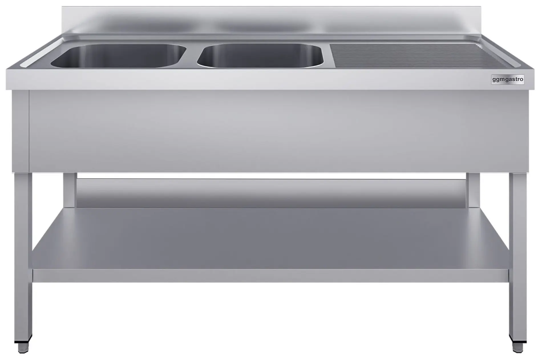 Masa cu chiuveta GGM Gastro STK146BL2#ECO (Inox) - 2