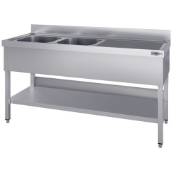 Masa cu chiuveta GGM Gastro STK146BL2#ECO (Inox) Thumb