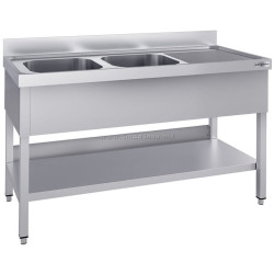 Стол с мойкой GGM Gastro STK146BL2#ECO (Inox)