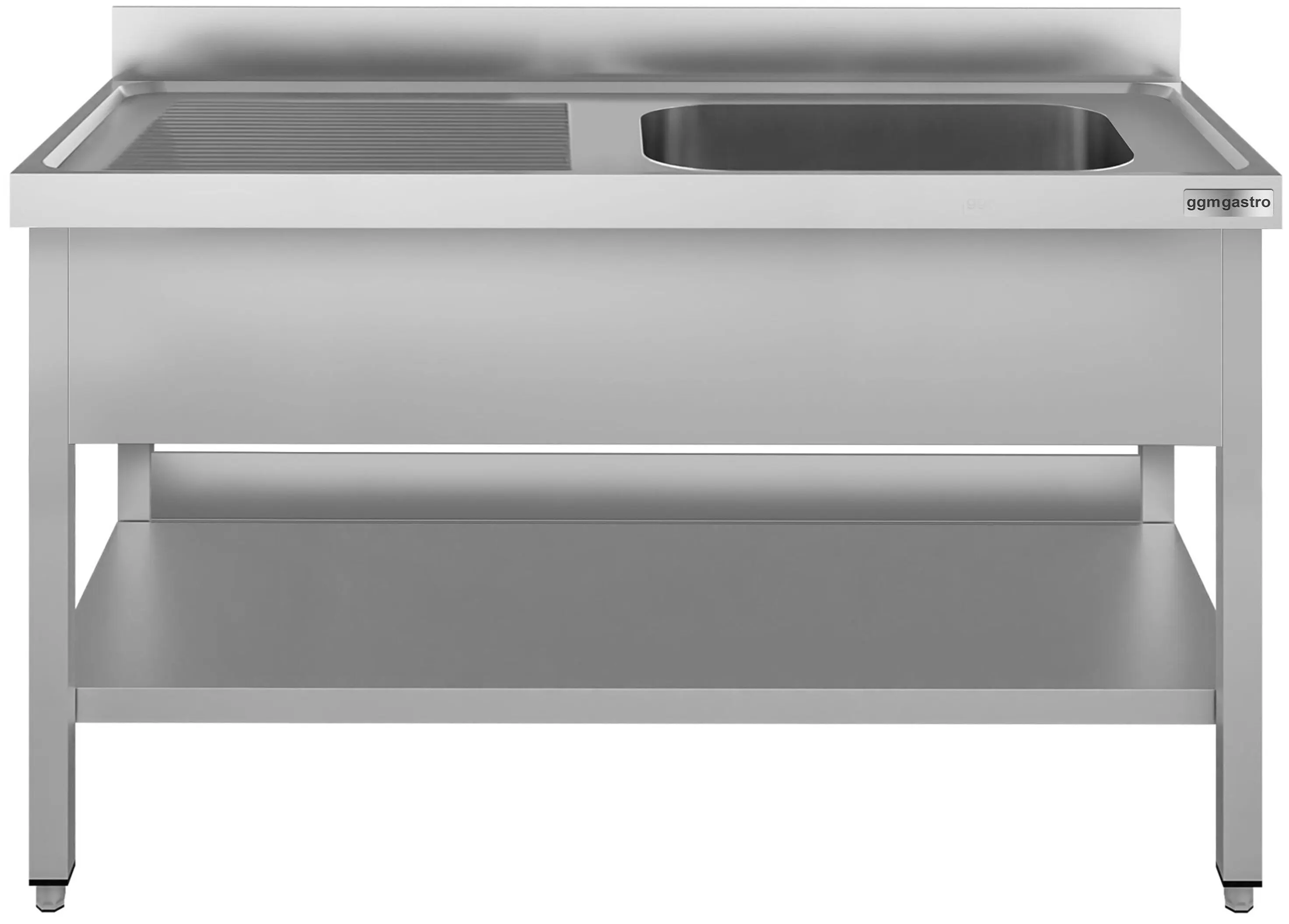 Стол с мойкой GGM Gastro STK146BR1#ECO (Inox) - 2